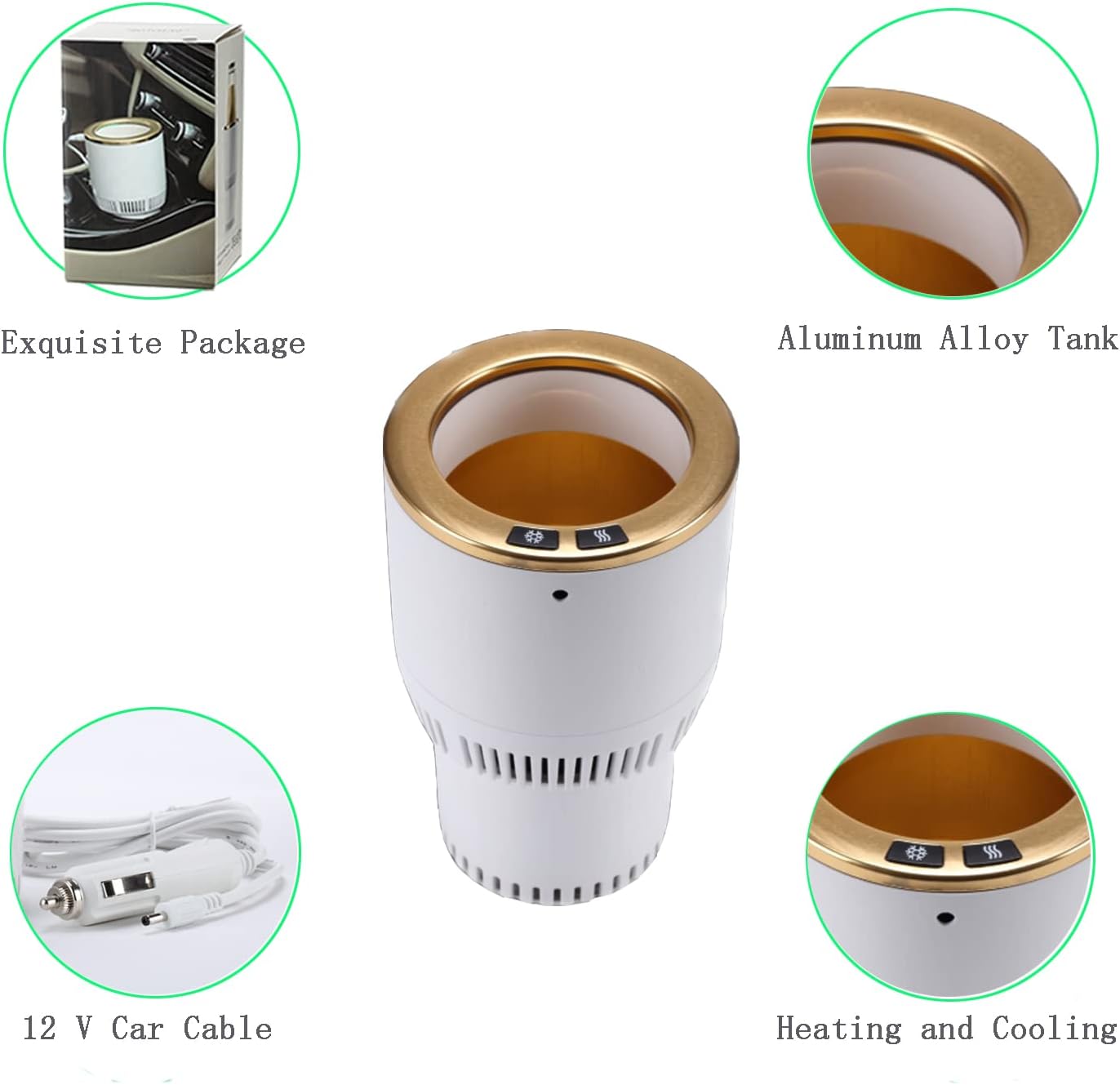 Mini Réfrigérateur De Voiture Portable Intelligent Pour Boisson, Lait Café, Thé 12v (couleur Aléatoire) thumbnail 4