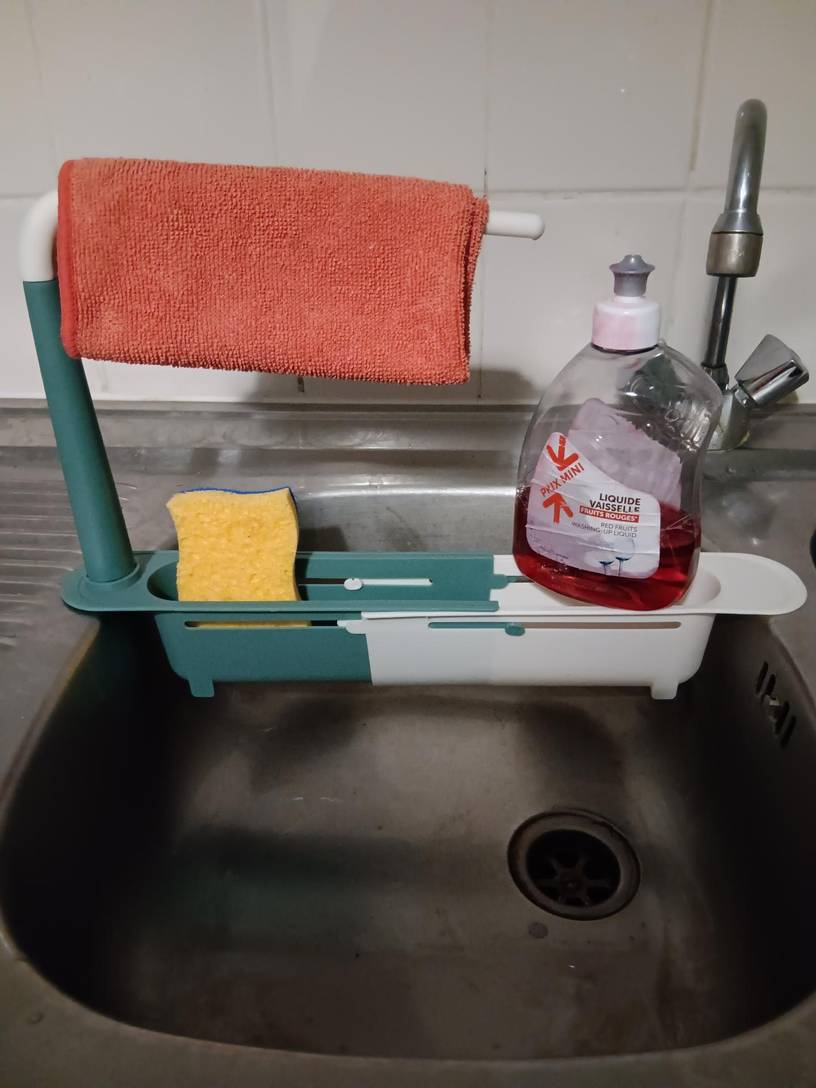 Porte-Éponge Modulable pour Organisation Pratique de l’Évier thumbnail 3