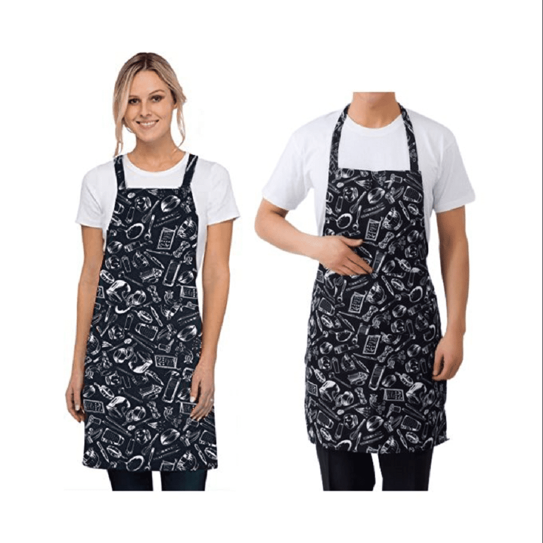 Tablier De Cuisine Unisexe Avec Poche Élégant Des Chefs