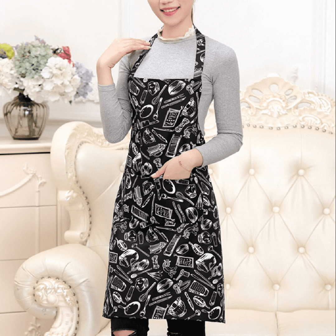 Tablier De Cuisine Unisexe Avec Poche Élégant Des Chefs