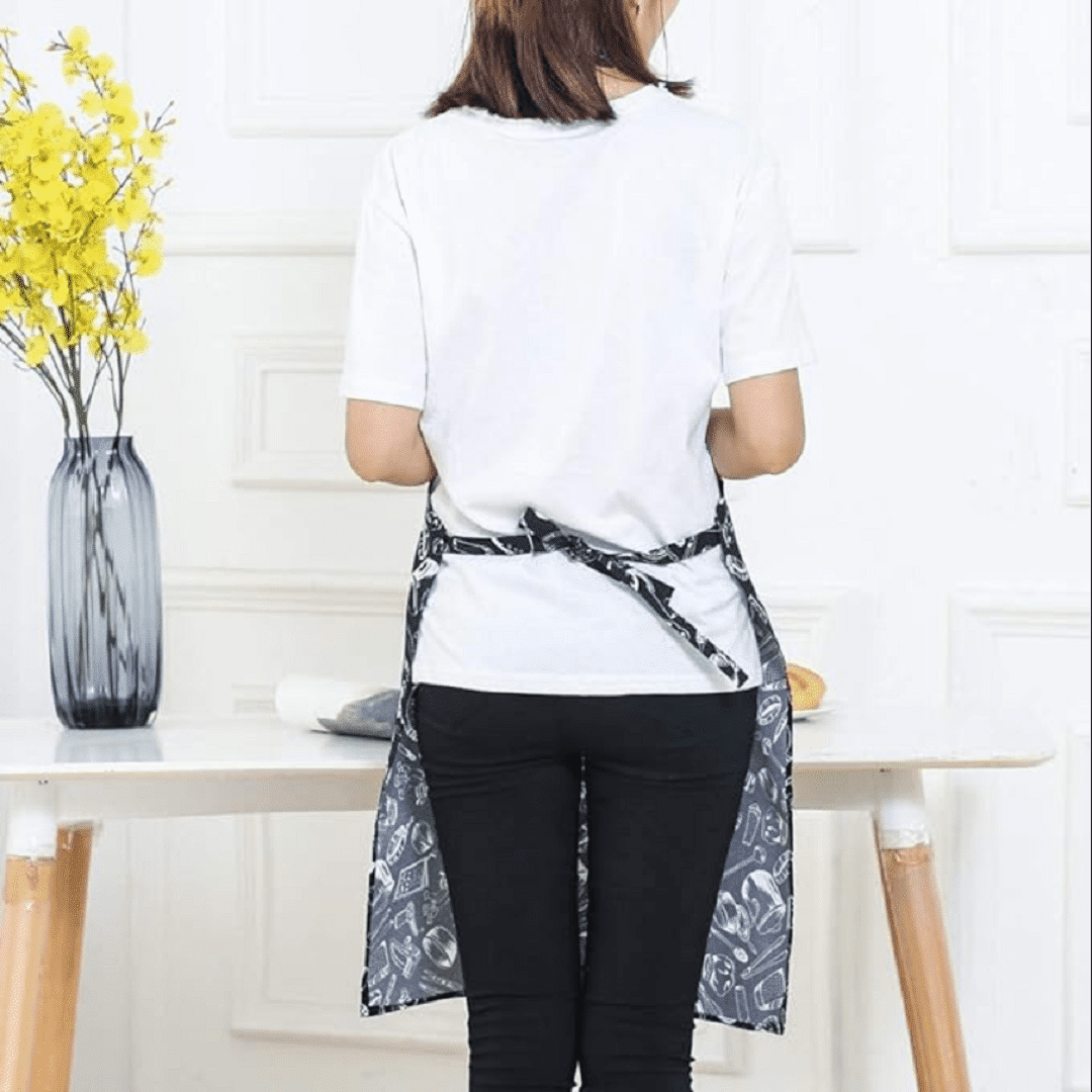 Tablier De Cuisine Unisexe Avec Poche Élégant Des Chefs thumbnail 4