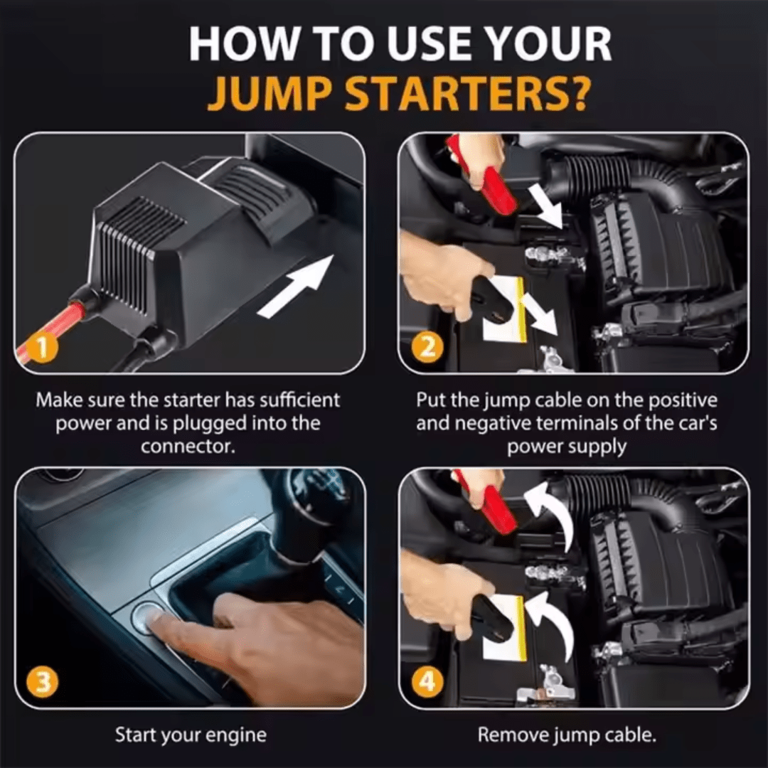 Démarreur De Voiture 12v Avec Compresseur D’air thumbnail 3