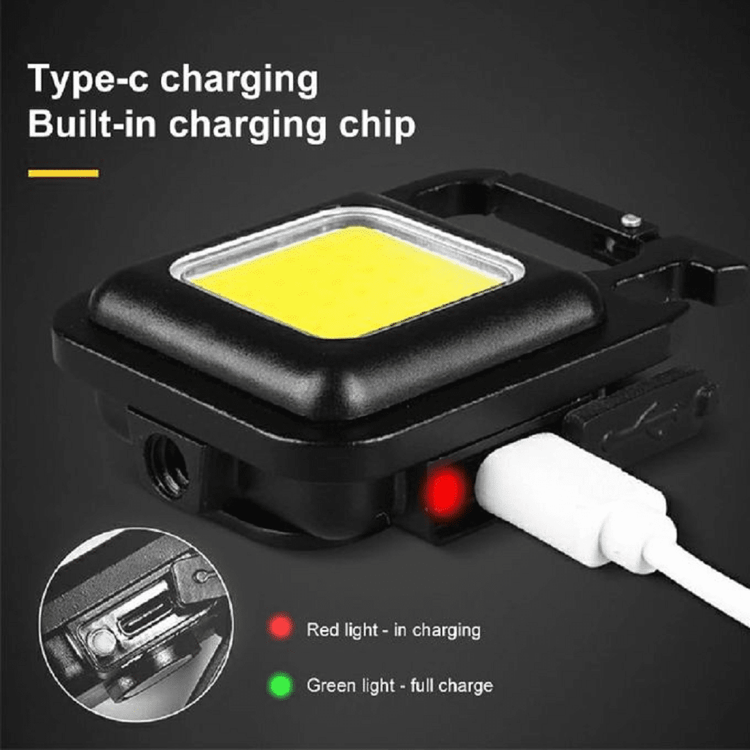 Mini Lampe De Poche USB Rechargeable Multifonctionnelle Avec Aimant thumbnail 3