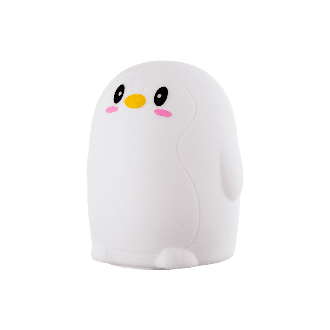 Lampe Pingouin pour enfants avec 7 modes de couleur et fonction de luminosité.