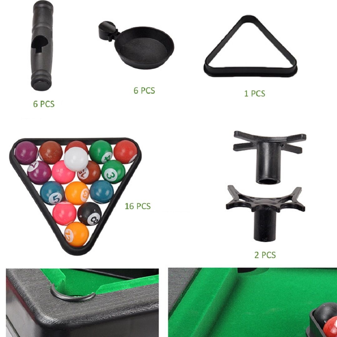 Set mini jeu de billard jouet éducatif pour enfants thumbnail 4