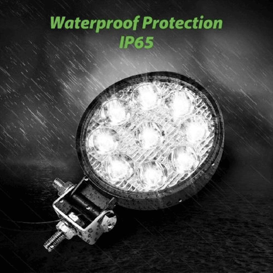 1 pcs Lampe de travail led 27W, phare antibrouillard tout-terrain pour voiture thumbnail 3