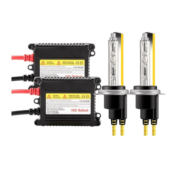 Ensemble de phares avant de voiture LED de 55W xenon et convertisseur HID