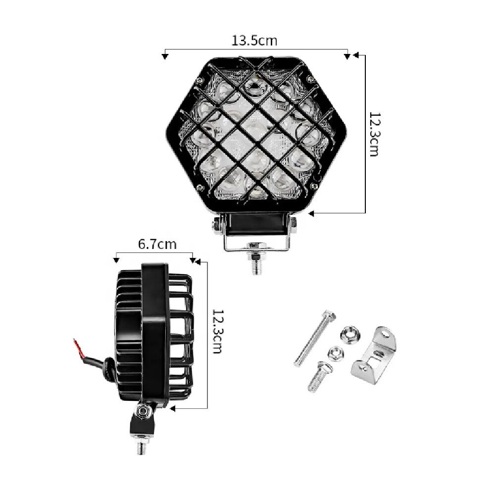 Projecteur LED 48W étanche, faisceau concentré, idéal pour voiture, camion, bateau et 4×4 1pcs