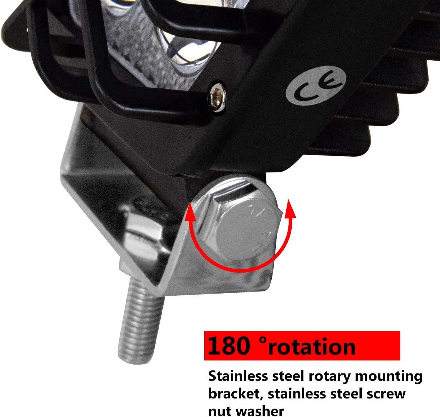 Projecteur LED 48W étanche, faisceau concentré, idéal pour voiture, camion, bateau et 4×4 1pcs thumbnail 4