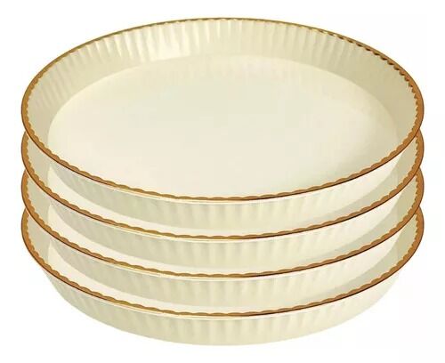 Assiettes En Pastique Réutilisables 15 Cm Pour Pique-nique, Camping Et Fête - Colleur Aléatoire