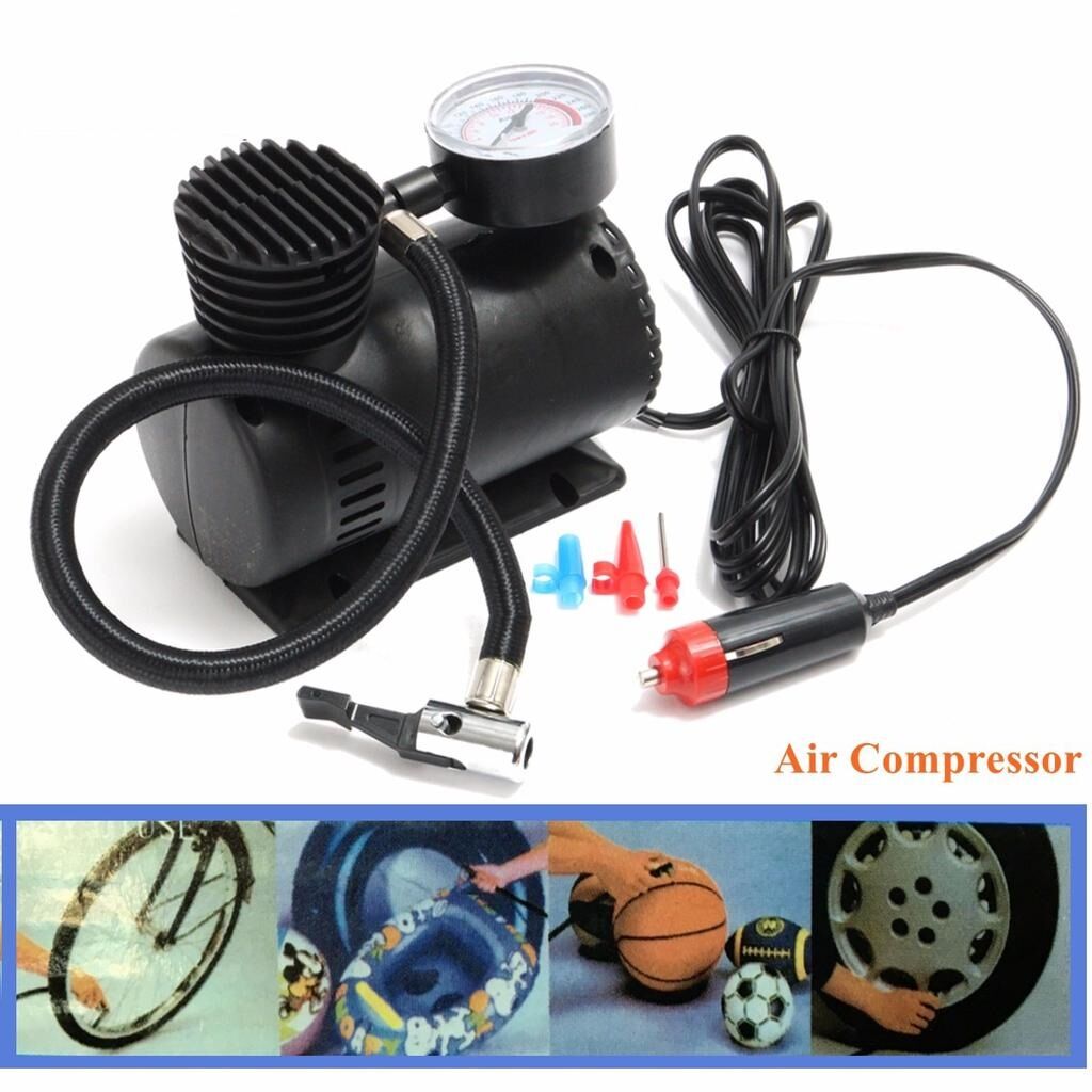 Mini compresseur d’air portable 12V 250 Psi pour pneus de voiture