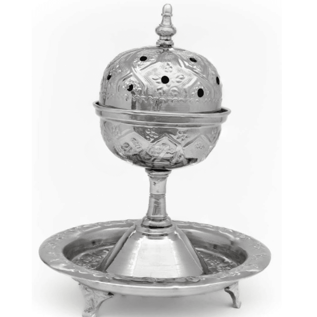 Diffuseur d’encens marocain Oud Mbakhra, un encens classique argenté