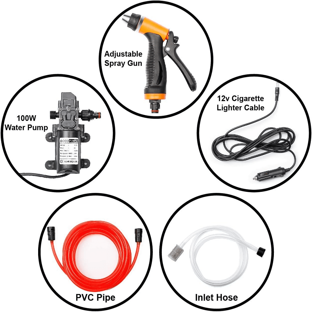 Ensemble de nettoyeur haute pression puissant pour voiture et jardin