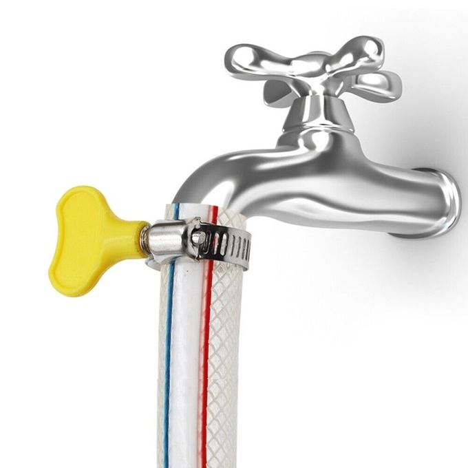 Ensemble de 5 Pinces à Tuyau d’Eau Robustesse de l’Acier Inoxydable Confort de la Poignée en Plastique thumbnail 4