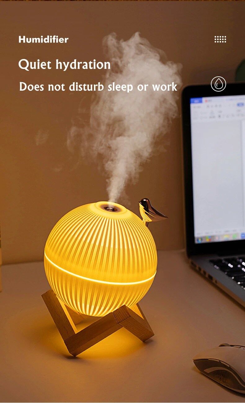 Veilleuse USB Humidificateur Lune – Ambiance Apaisante et Relaxante