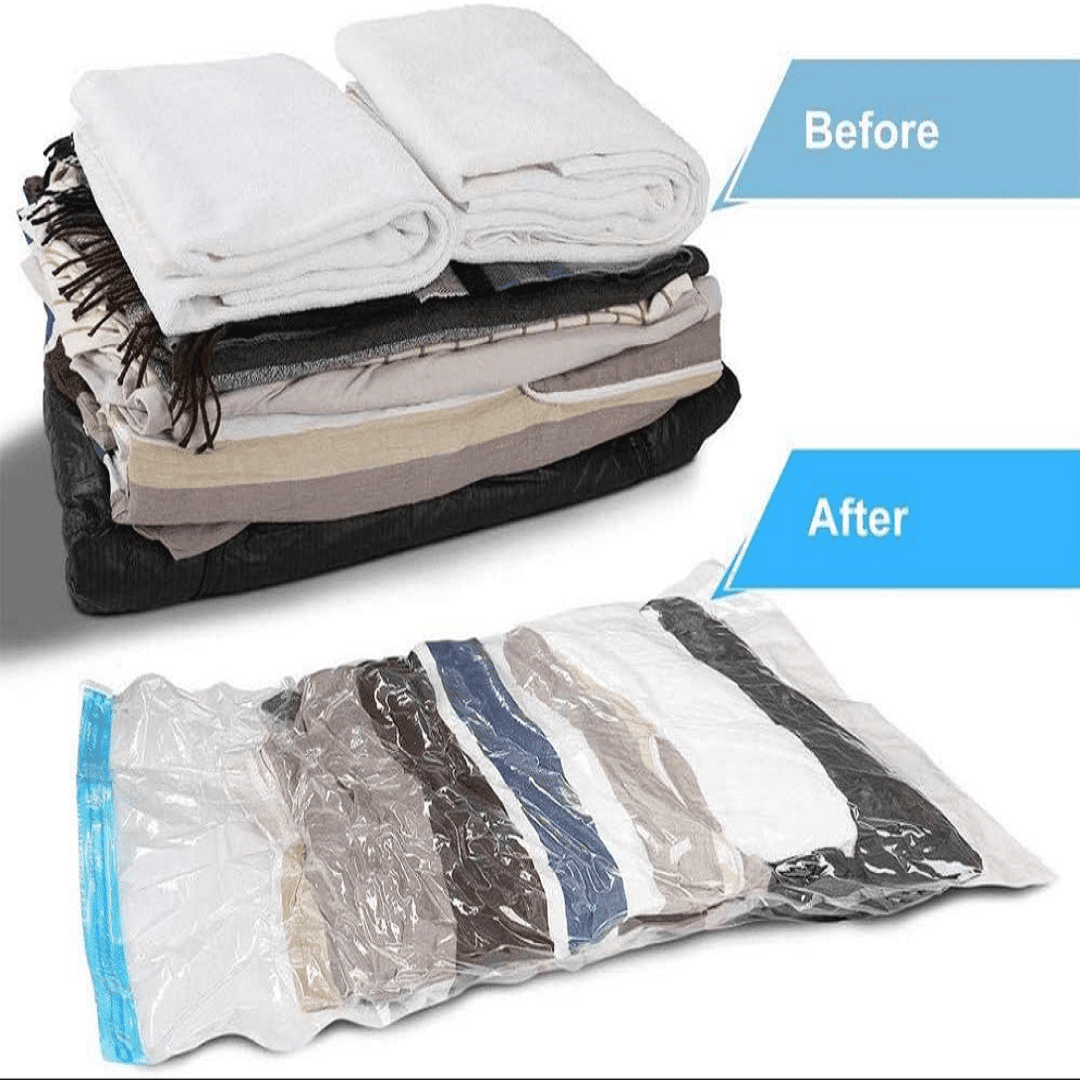 Gagnez de la place dans vos placards avec le Sac de Rangement sous Vide d’Air