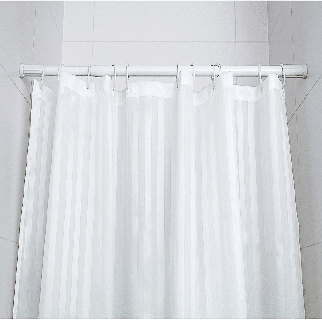 Tringle à Rideau de Douche Extensible en Aluminium thumbnail 1