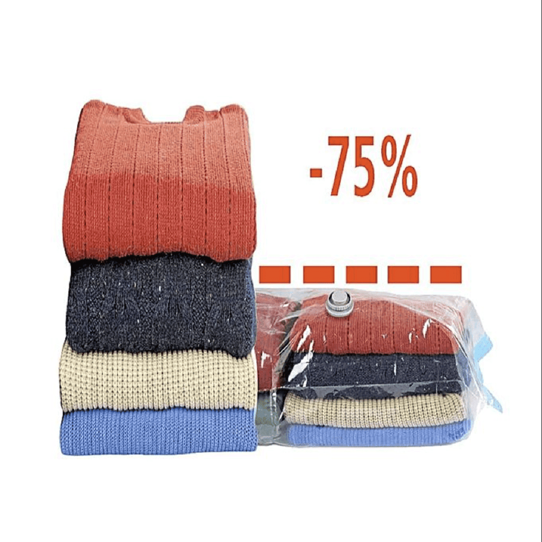 Gagnez de la place dans vos placards avec le Sac de Rangement sous Vide d’Air thumbnail 4