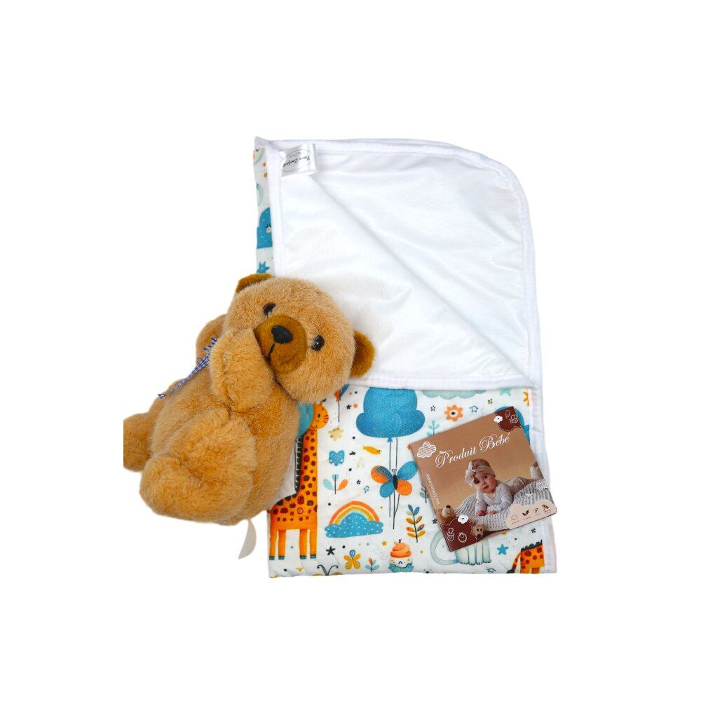 Tapis à Langer Bébé Imperméable Jungle en fête 50x80 cm thumbnail 1