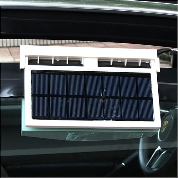 Climatiseur solaire auto 2W : ventilateur de refroidissement et système de ventilation pour radiateur avec affichage de la température