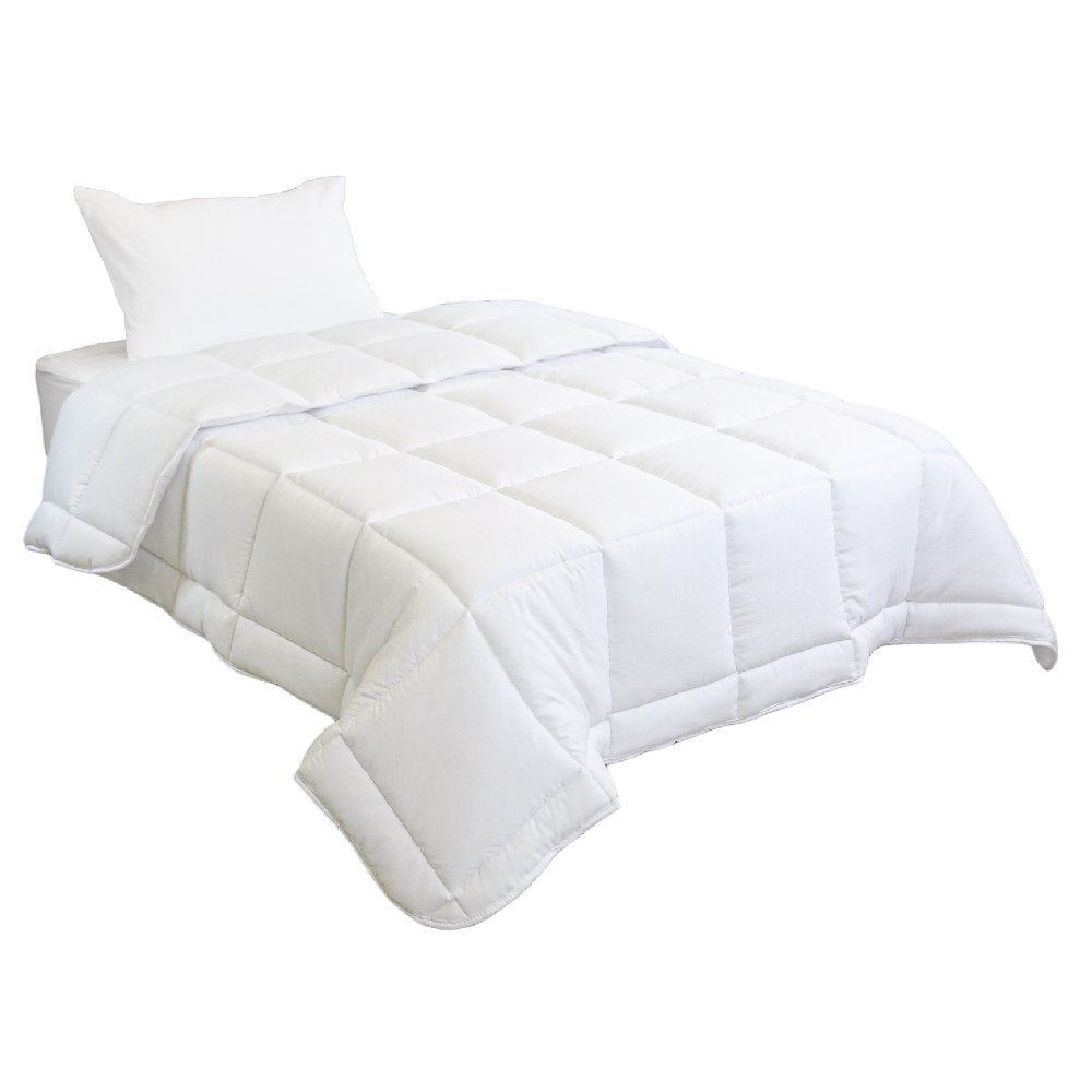 Couette Blanche Microgel Malabata  - Chaude C°+++ & Antiallérgique