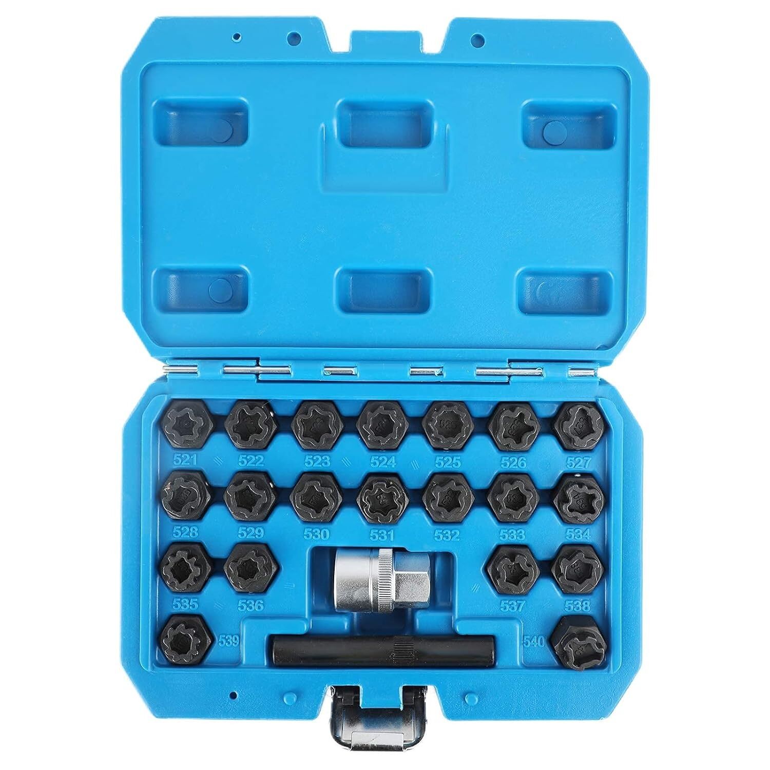 Kit de 22 Pièces pour Démontage d’Écrous de Verrouillage de Roue Antivol pour voiture