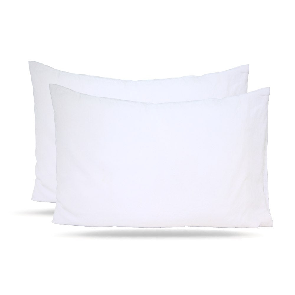 2 Taies d'oreiller Bébé Blanc-  Antiallergique & Doux - Un acheté le 2éme est offert