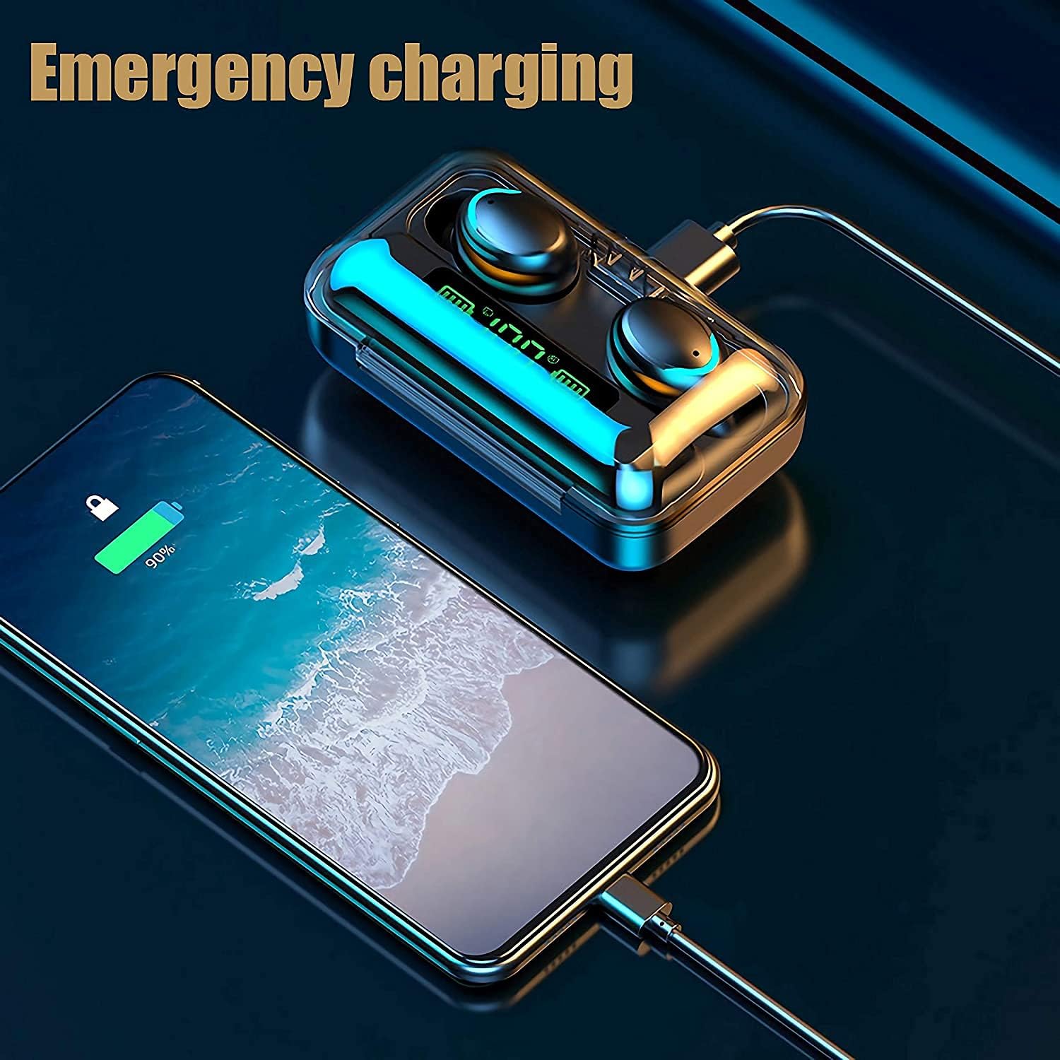 Écouteurs sans fil Bluetooth V5.1 TWS F9 thumbnail 4