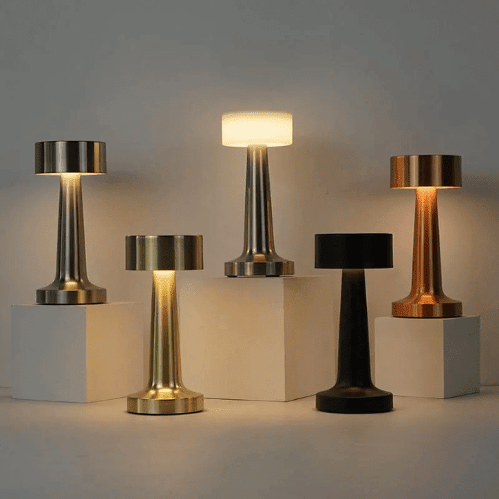 Lampe de Table Rétro Tactile en Métal pour Bureau ,Chambre (Couleur Aléatoire)