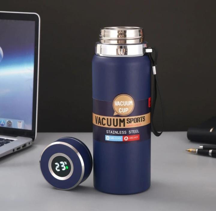 Gourde isotherme en acier inoxydable 600 ml pour sport et voyage (colleur aléatoire)