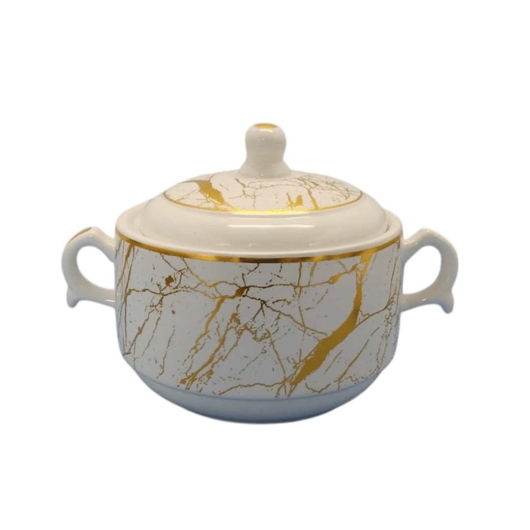 Set De Soupe 15 Pièces Avec Support En Métal Pour Un Service Élégant thumbnail 3