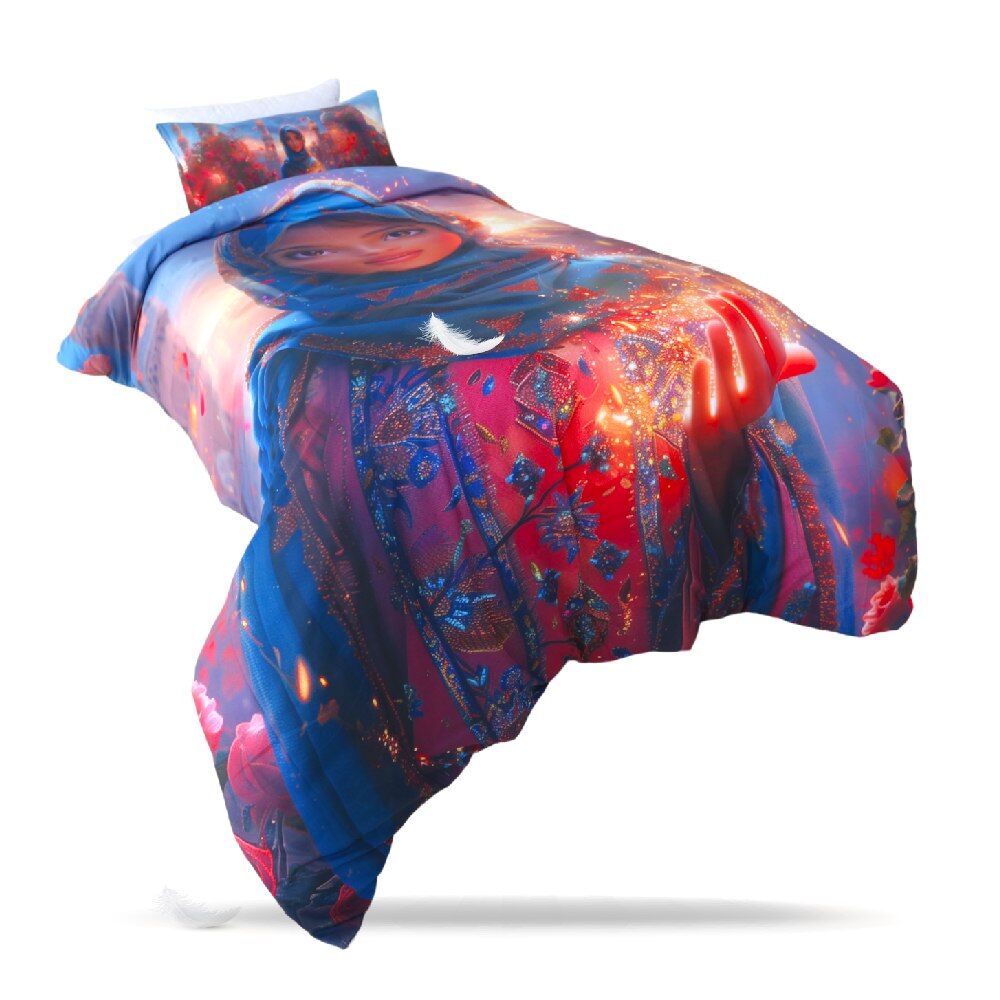 Housse de Couette Mystic Palace 1 Place (160x220 cm) + 1 Taies d’Oreiller  // Collection Ma Petite Princesse thumbnail 3