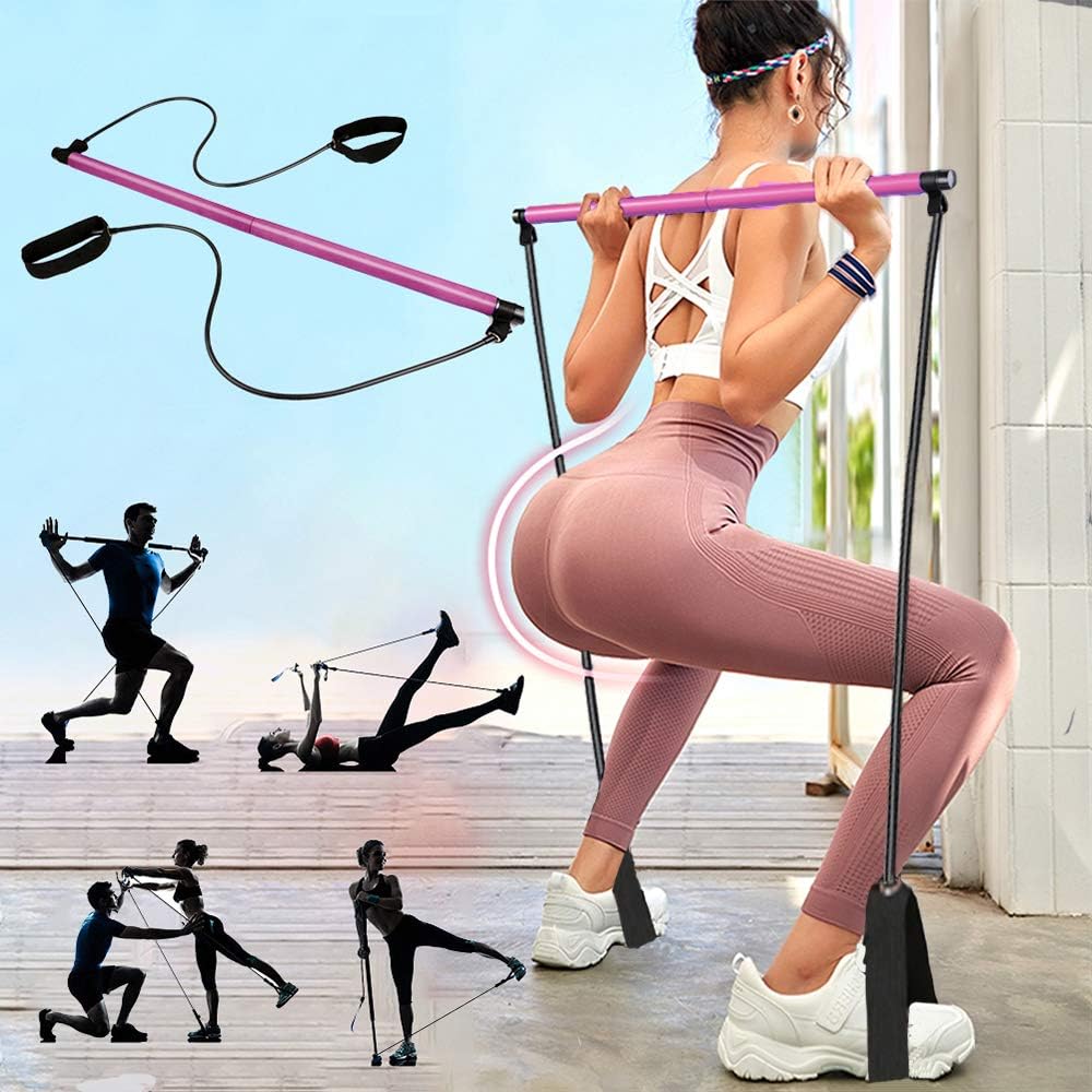 Kit de barre de Pilates – Dispositif d’exercice polyvalent pour la maison thumbnail 3