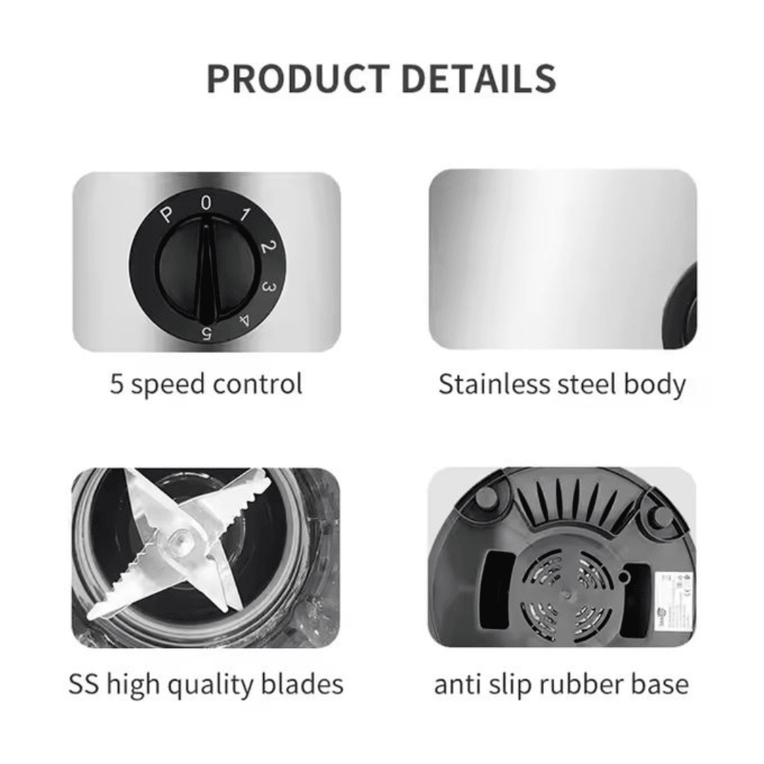 Blender automatique Itimat 1,5 L, idéal pour un mélange rapide et homogène. thumbnail 3