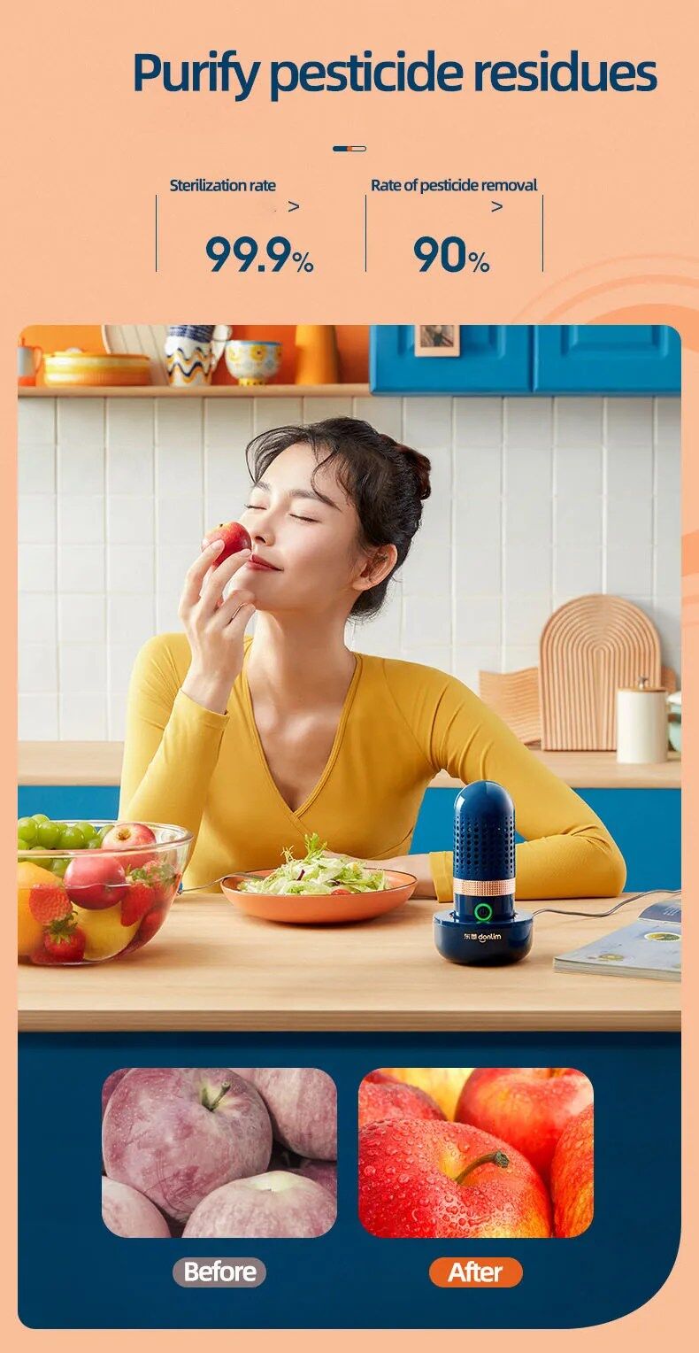 Lavez vos fruits et légumes en toute simplicité avec notre Machine à laver portable USB thumbnail 4