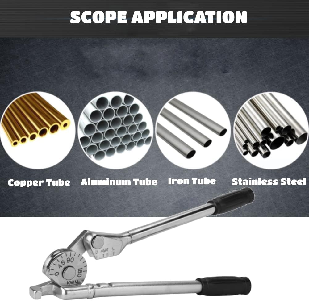 Plieuse Manuelle pour Tuyaux en Cuivre et Aluminium, Réglable de 0 à 180 Degrés