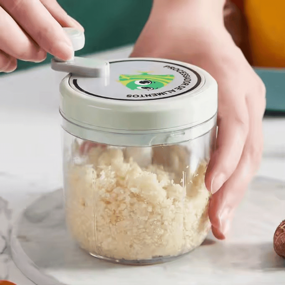 Mini Hachoir électrique compact 200 ml pour ail, légumes et épices, robot de cuisine portable thumbnail 1