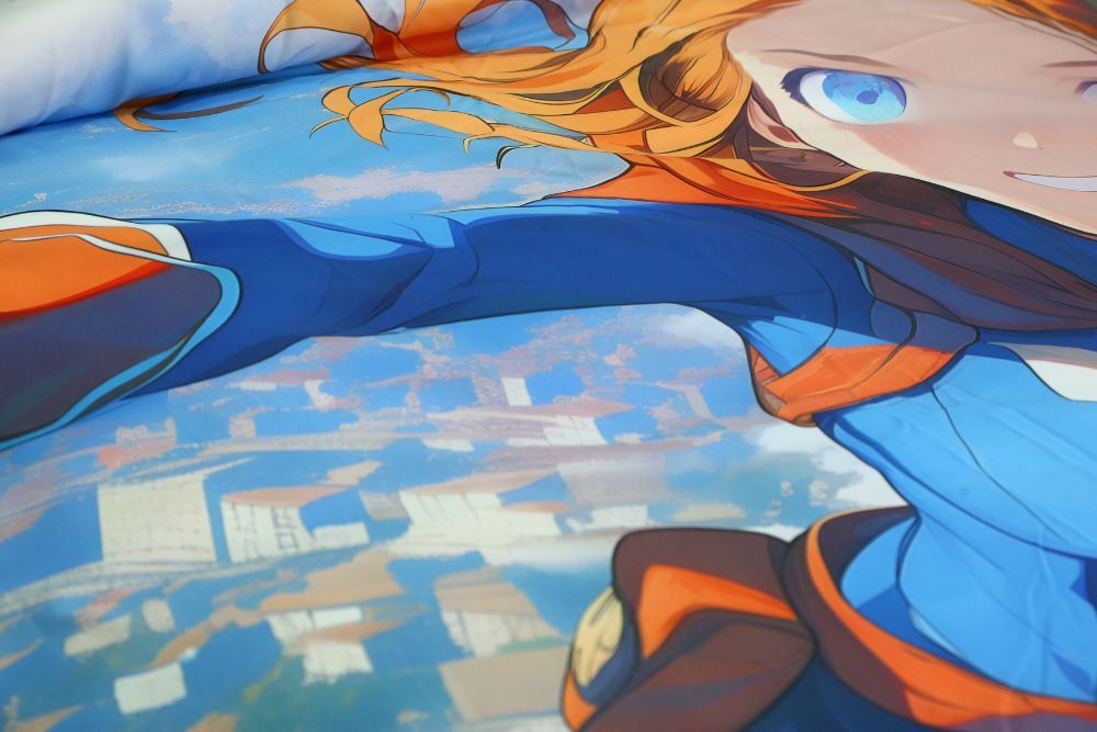 Housse de couette Fille Souffle de Liberté + 1TO - 1  Place (160x220 cm) - Collection Galaxie des Héros thumbnail 4