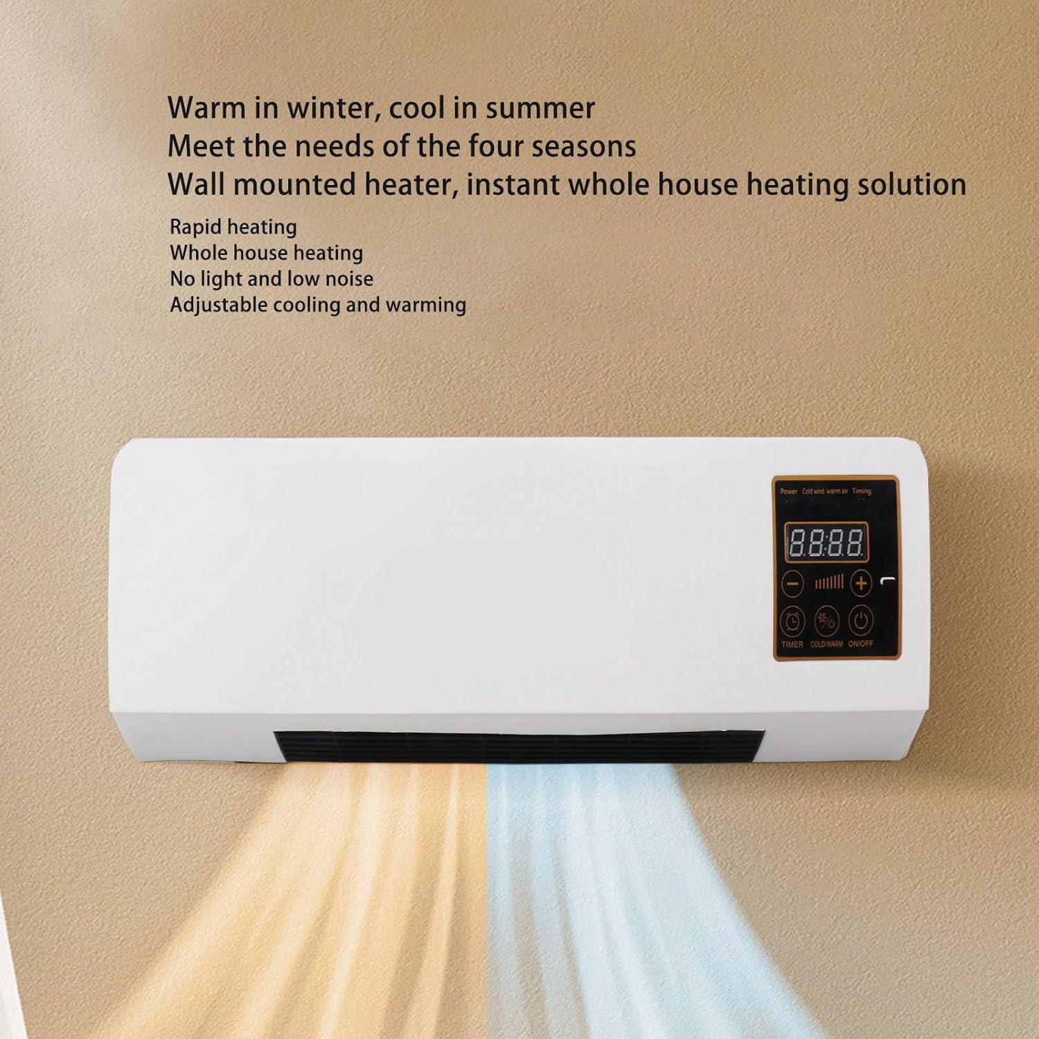 Mini Climatiseur Et Chauffage Petit Climatiseur Mural Portable Avec Télécommande