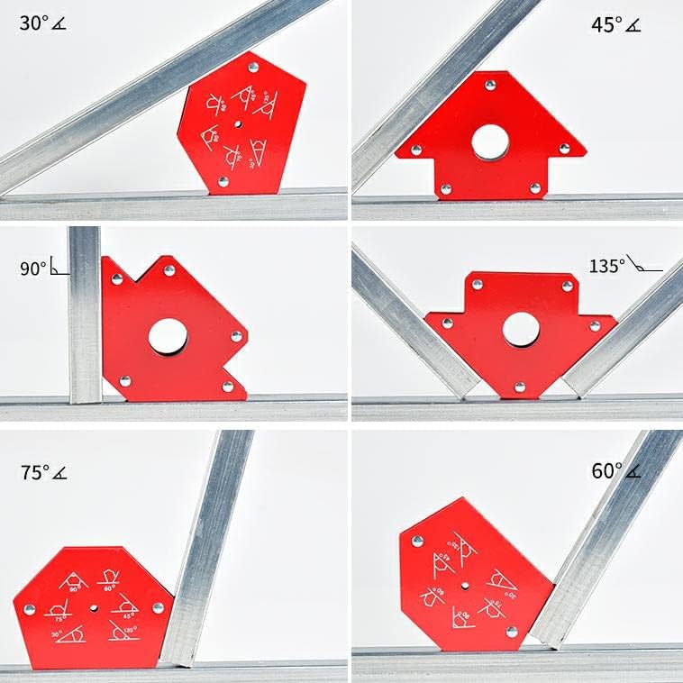 Ensemble de Supports Magnétiques Puissants pour Soudure – Lot de 6 Aimants de Positionnement