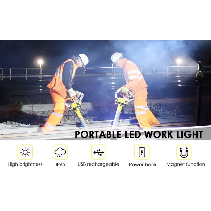 Éclairez Votre Travail avec Notre Lampe de Travail LED Rechargeable thumbnail 4
