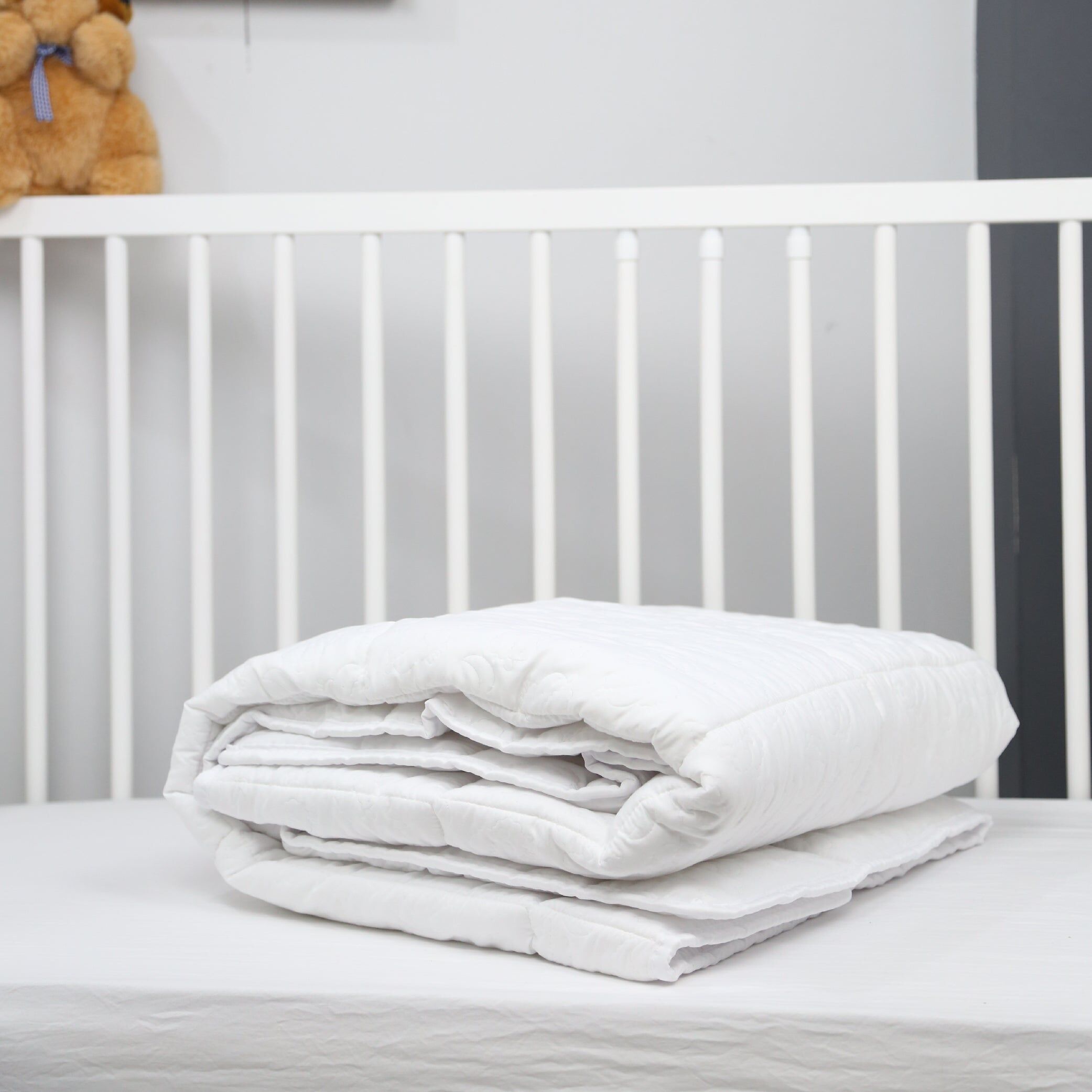 Couette Bébé Blanche Iberia (110x125 Cm) - C+++ Et Antiallergique thumbnail 2