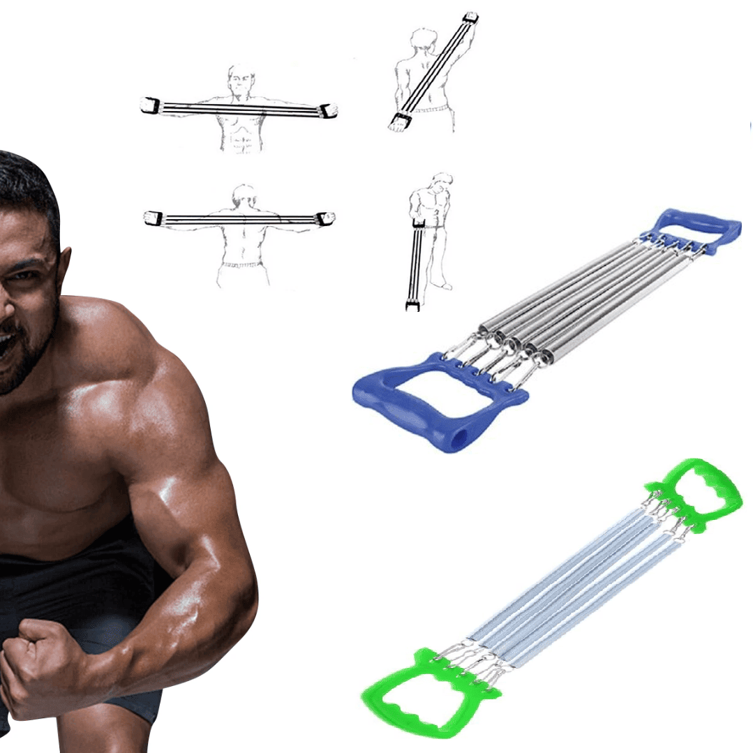 Extenseur de Poitrine et Renforceur Musculaire Polyvalent (Couleur Aléatoire)