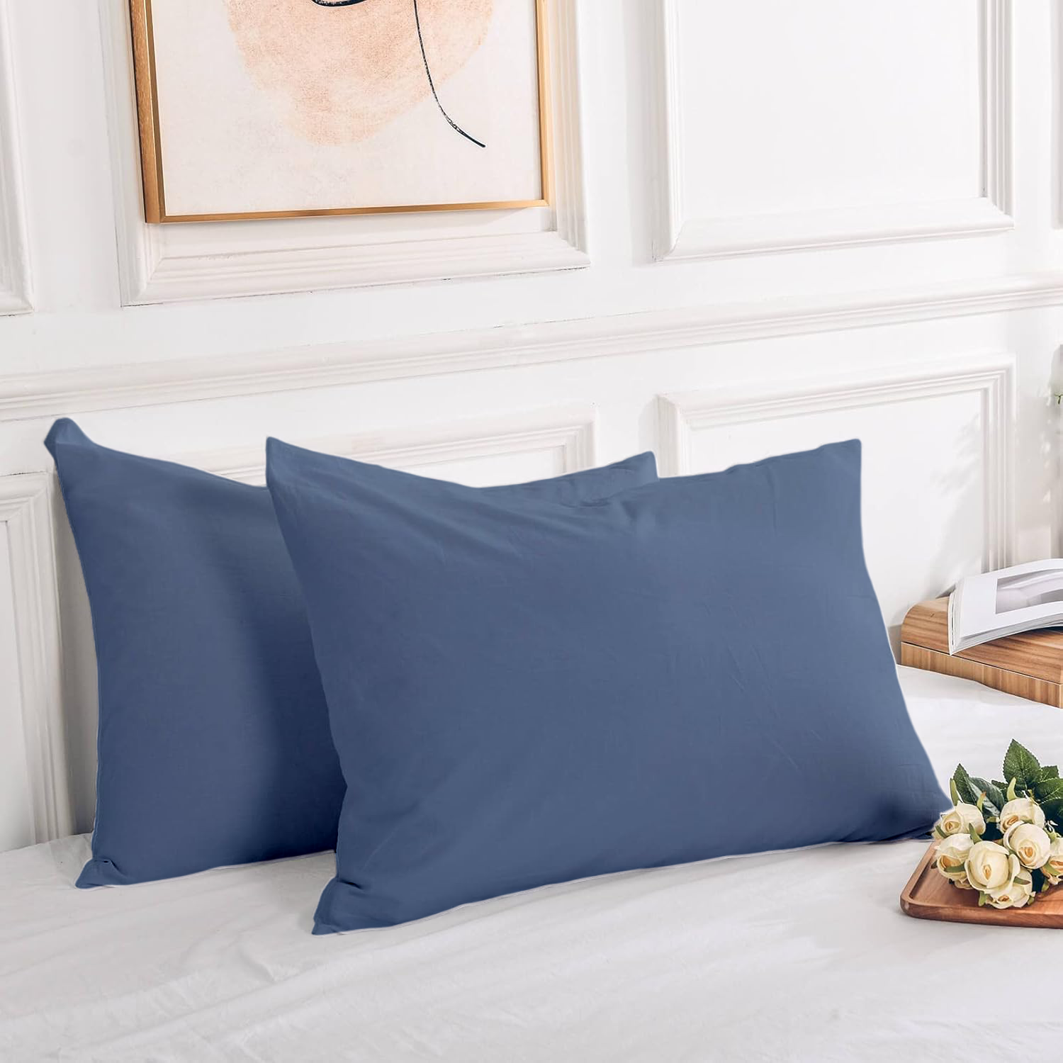 2 Taies D'oreiller (50 X70 Cm) // Doux & Antiallergiques