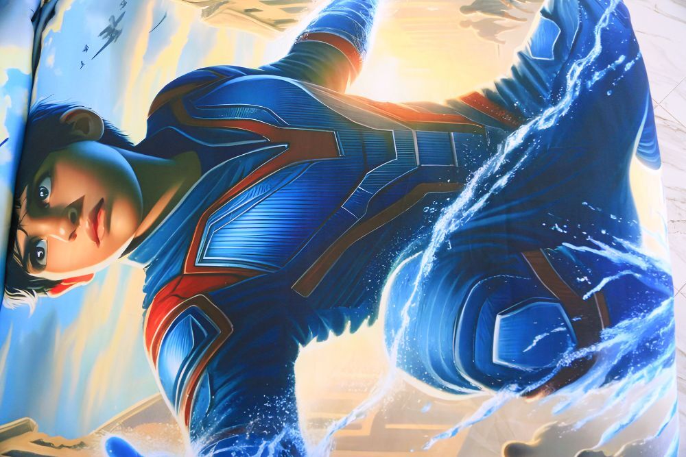 Housse de Couette Garçon Maître de L'eau+ 1TO Offerte - 1 Place(160x220 cm) - Collection Galaxie des Héros thumbnail 3