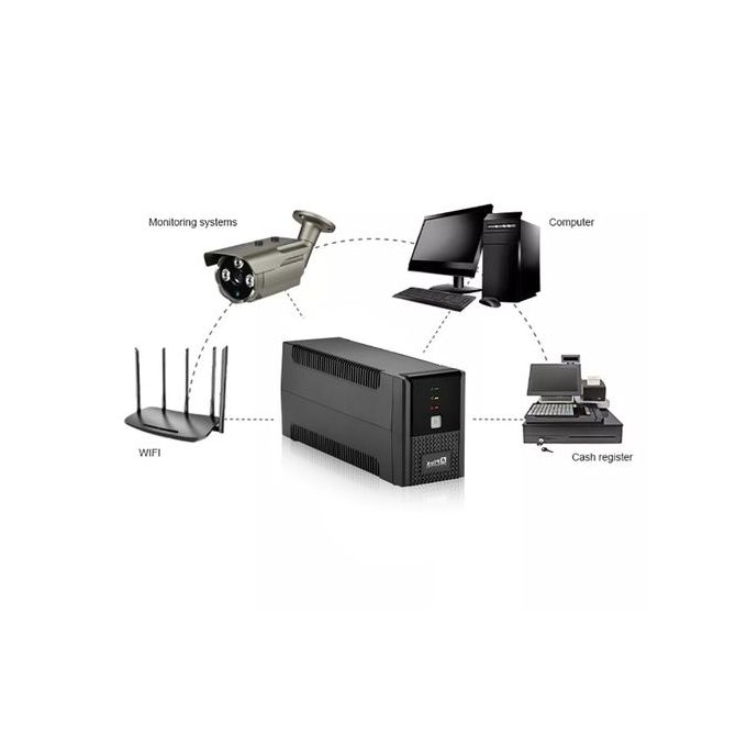 Alimentation Électrique Avec L’onduleur Interactif Aplus Plus5e 650g 650 Va