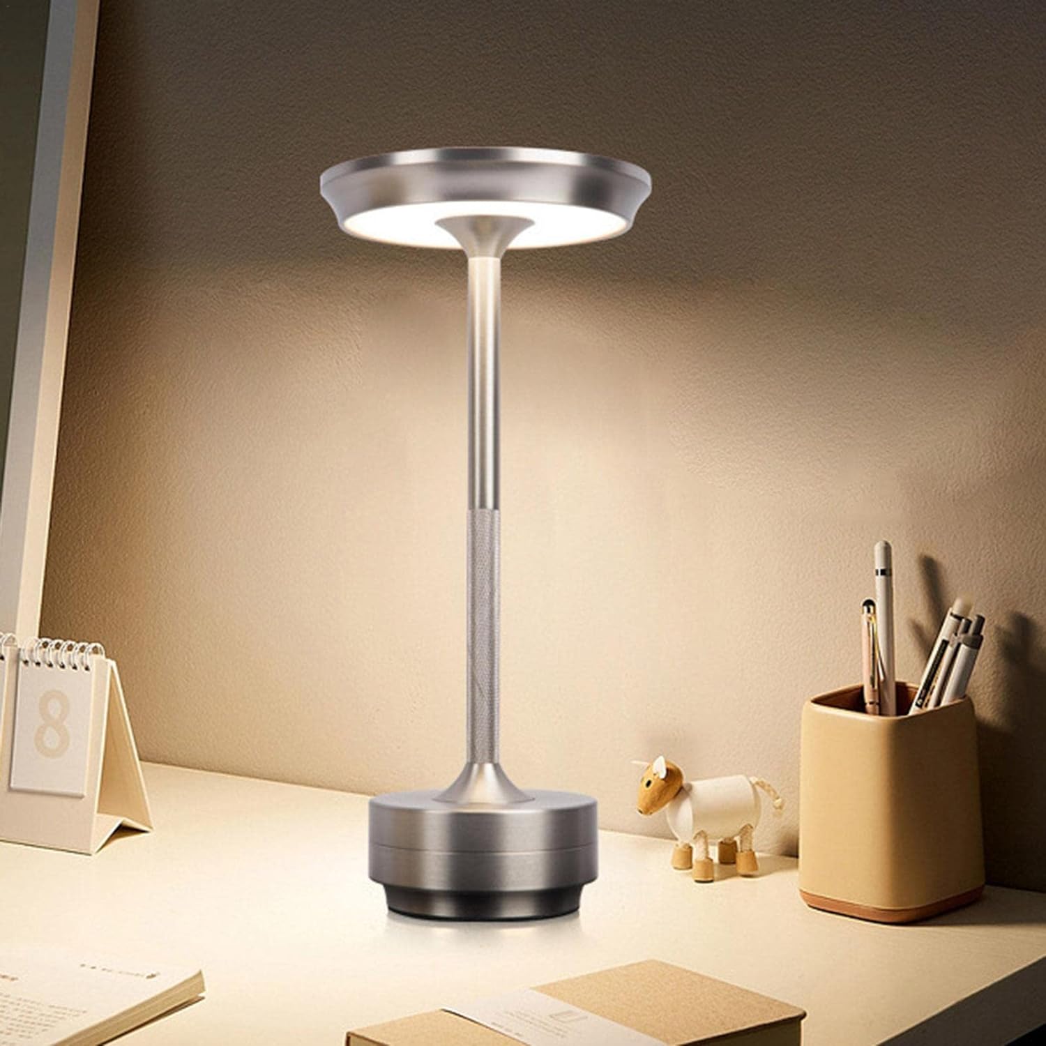 Lampe De Table Led Tactile Rechargeable – Chambre, Bureau, Salon, Lecture thumbnail 1
