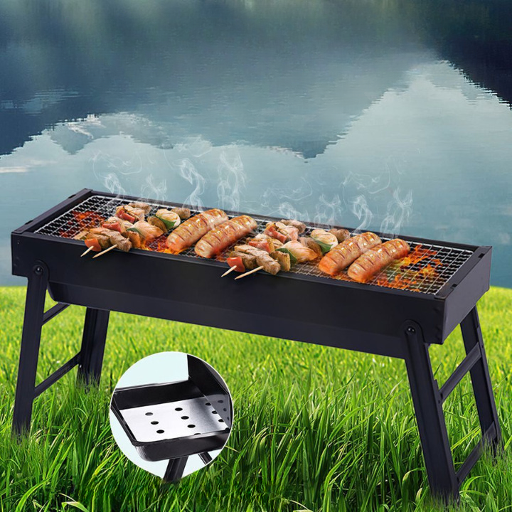 Barbecue À Charbon De Bois Portable Léger Pour Pique-niques En Plein Air thumbnail 1