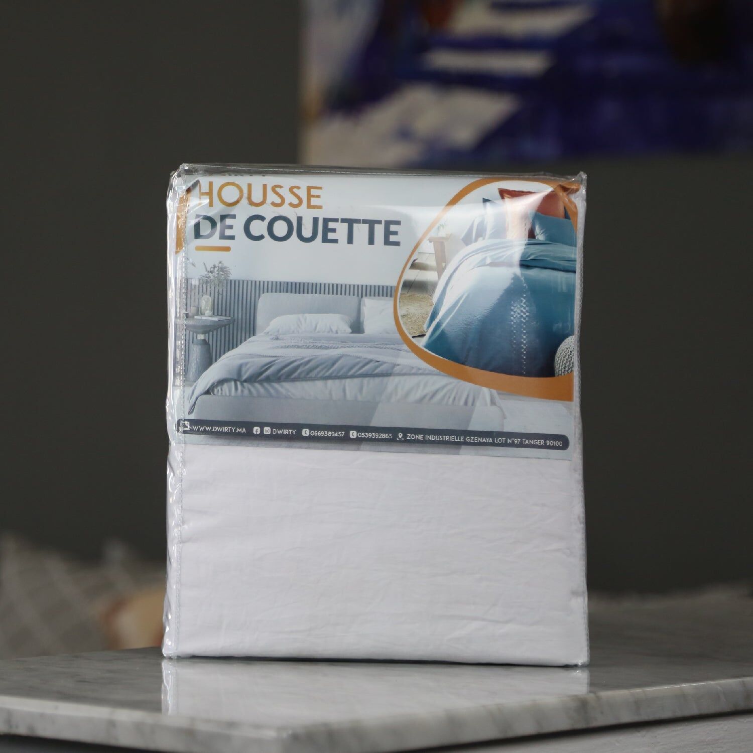 Housse de Couette Blanche + Taies d’Oreiller Offertes _ Doux & Antiallérgique thumbnail 3