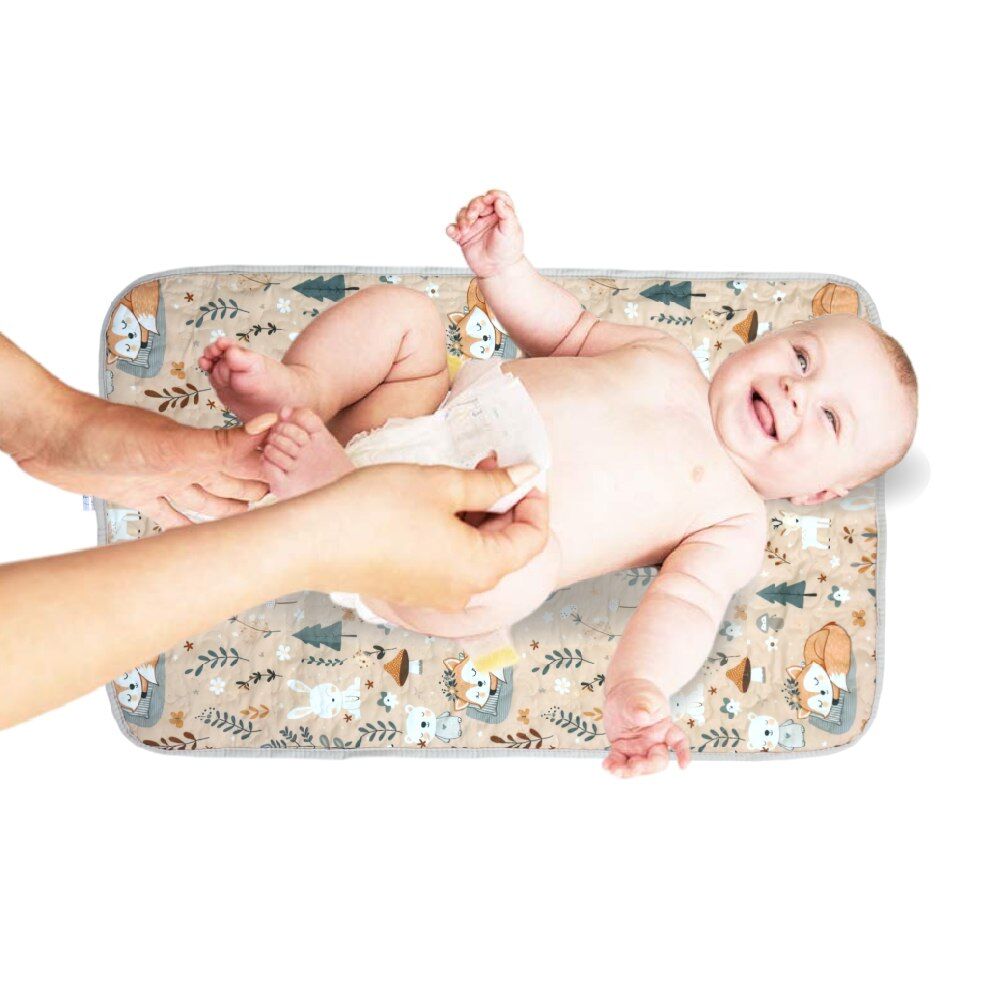 Tapis à Langer Bébé Imperméable Sommeil Renardé 50x80 cm thumbnail 3